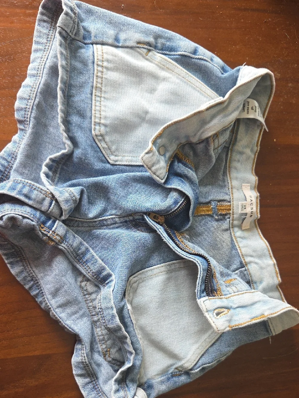 Light Wash Denim Shorts